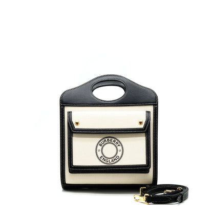 Burberry Mini Two-tone Canvas/Leather pocket Purse