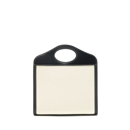 Burberry Mini Two-tone Canvas/Leather pocket Purse