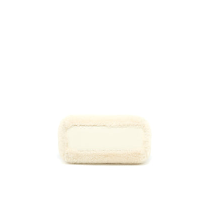 Fendi Mini Peekaboo Purse Montone Liscio Lambskin White