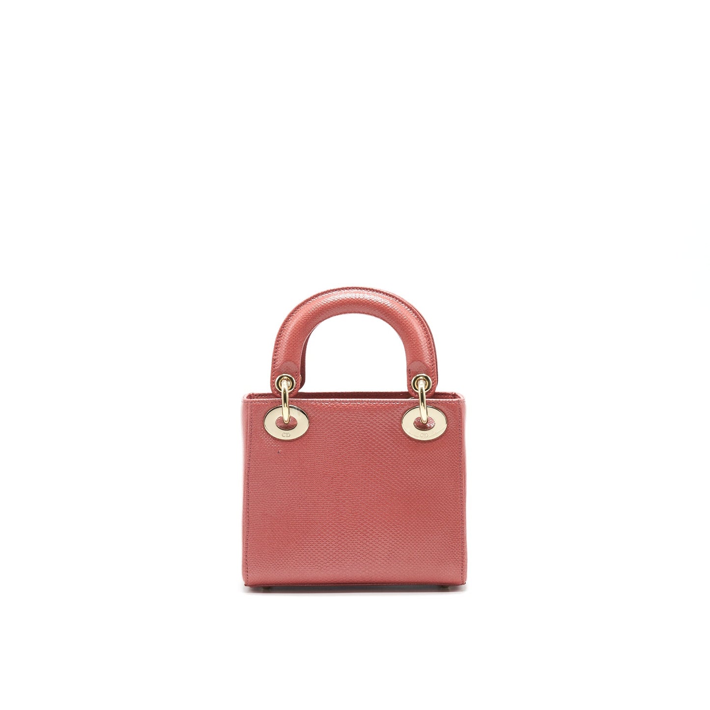 Dior Lizard mini Lady Dior Bag pink GHW