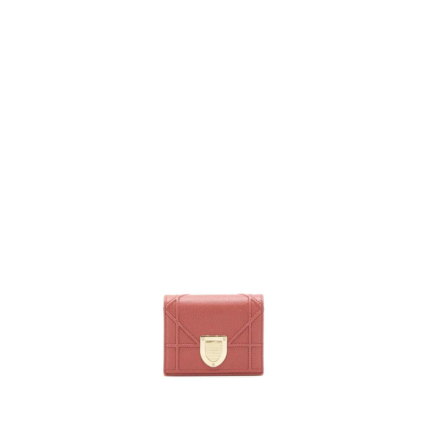 Dior Diorama Small Wallet Dark pink