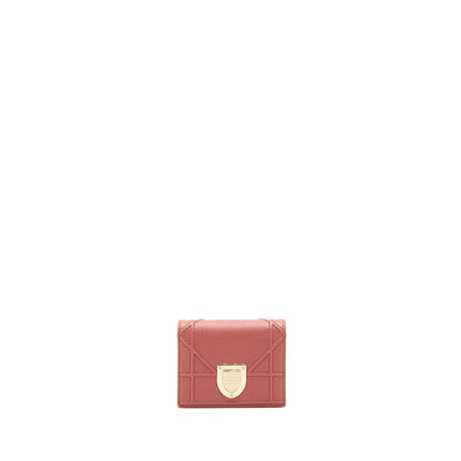 Dior Diorama Small Wallet Dark pink