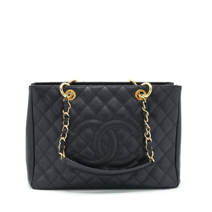 Chanel Grand Shopping Tote Bag Caviar Black GHW