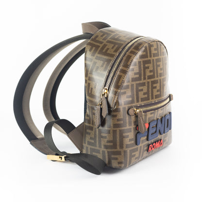 Fendi FF Glazed Fabric Mini Backpack