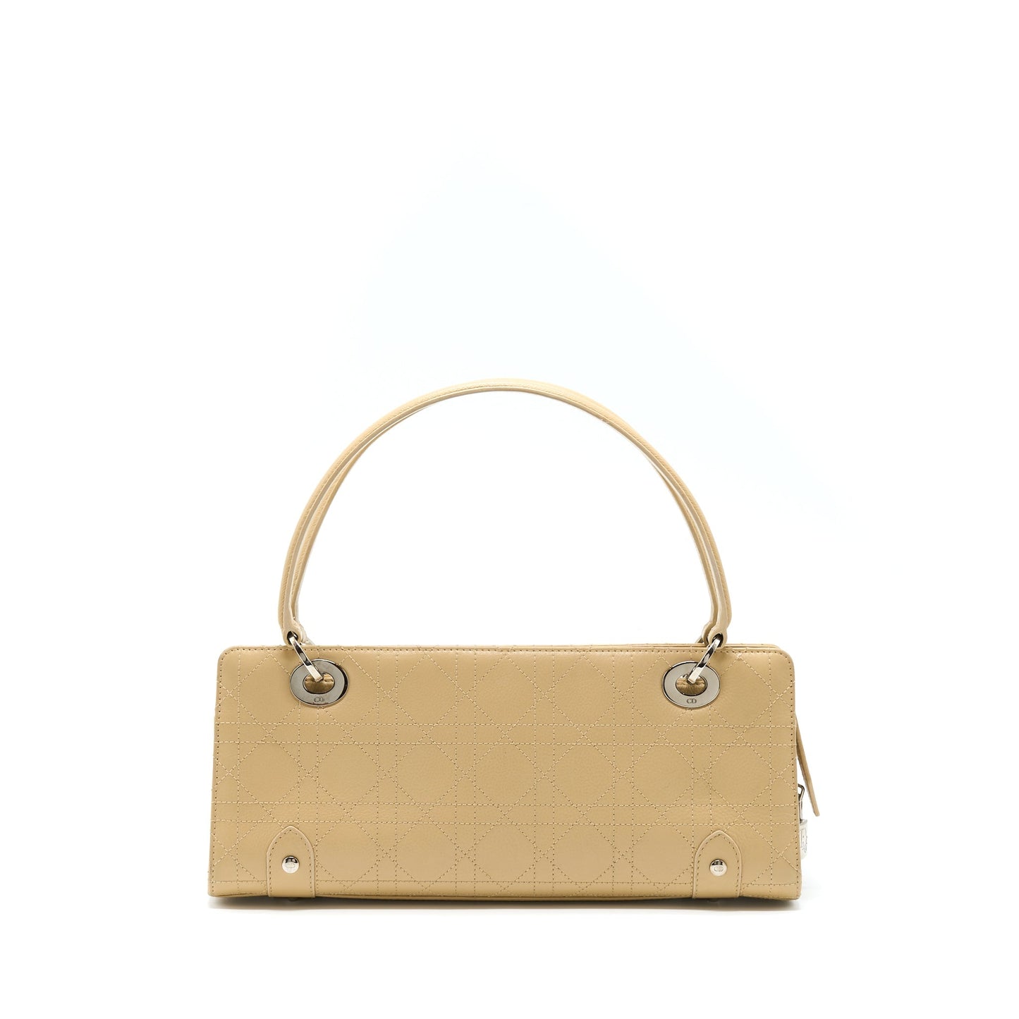 Dior Vintage Lady Dior Long Cuir Calfskin Beige