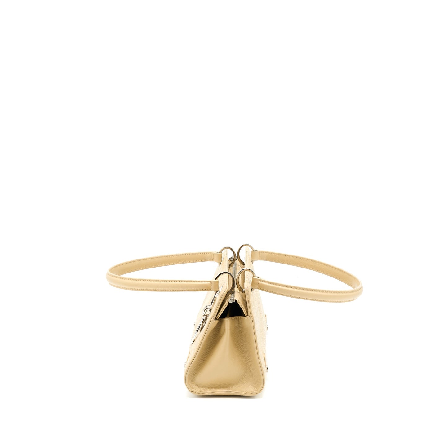 Dior Vintage Lady Dior Long Cuir Calfskin Beige