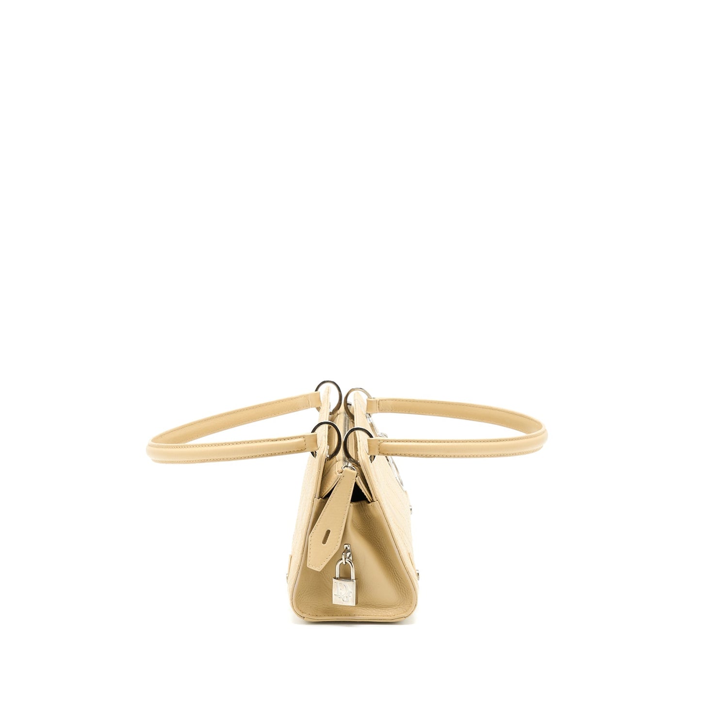 Dior Vintage Lady Dior Long Cuir Calfskin Beige