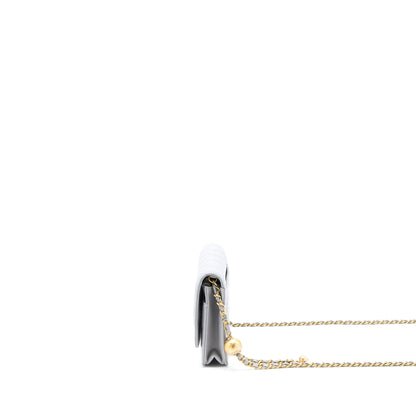 Chanel Pearl Crush Wallet on Chain Lambskin Light Grey GHW (Microchip)