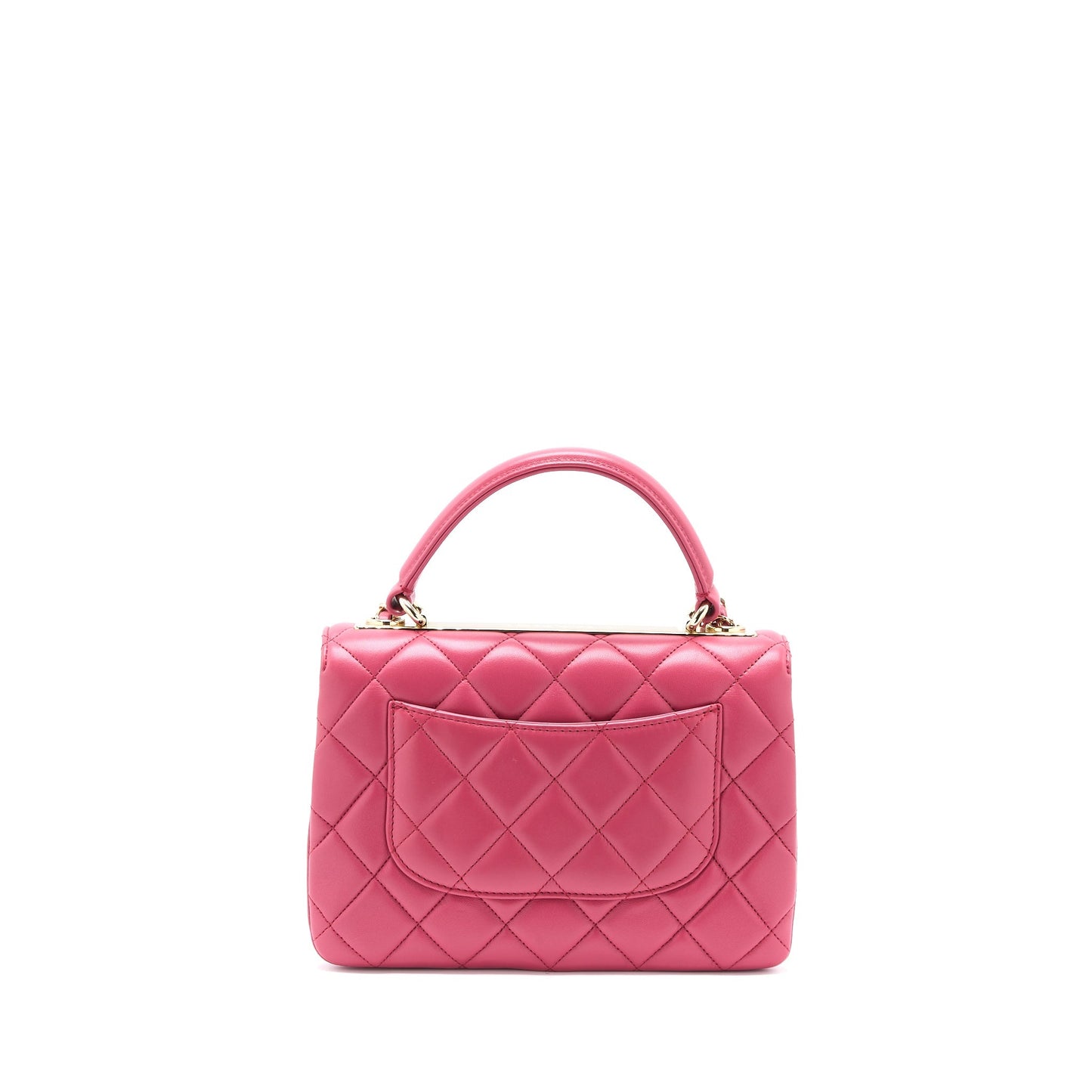 Chanel Top handle Trendy CC Flap Bag Lambskin Pink LGHW