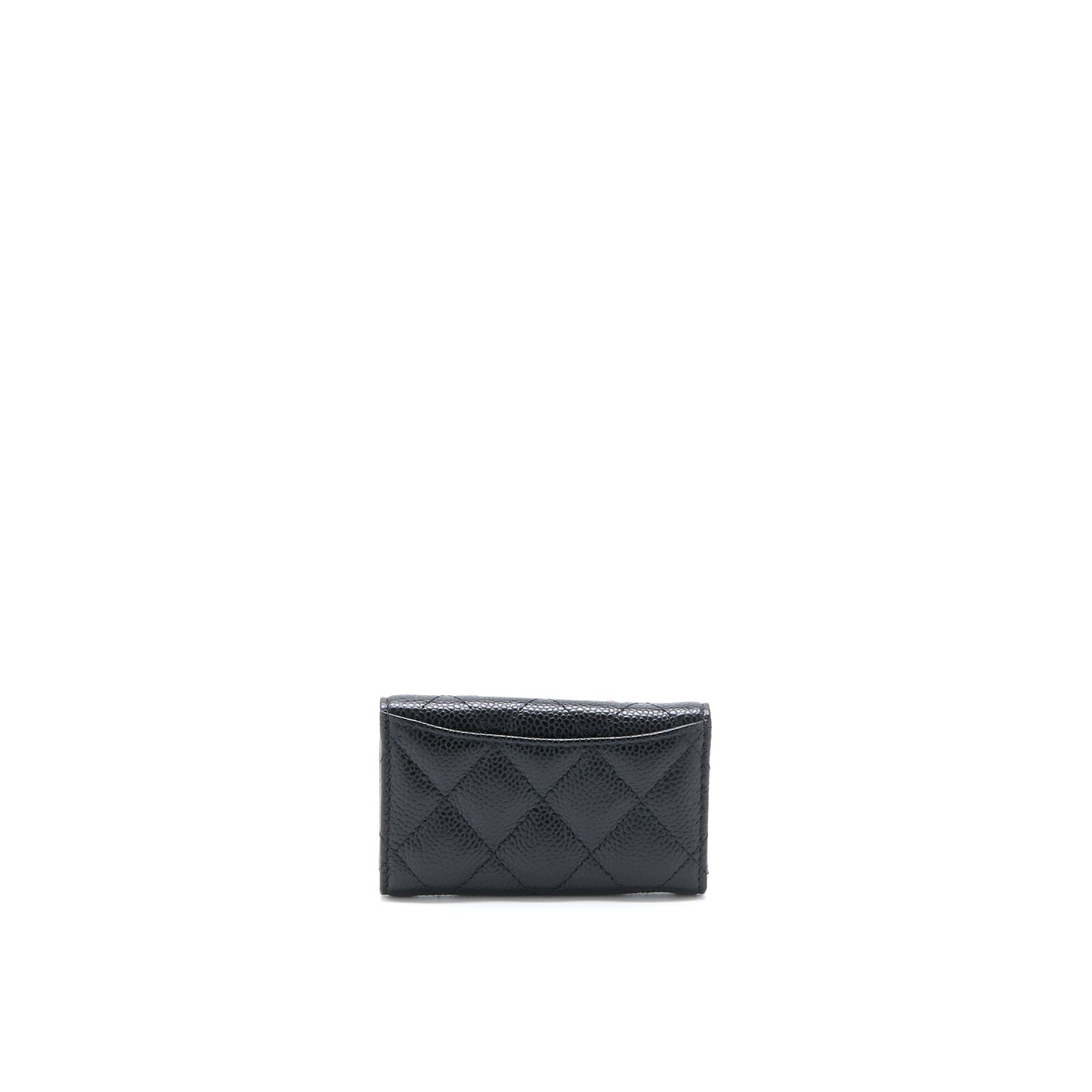 Chanel Flap Key Holder Caviar Black GHW