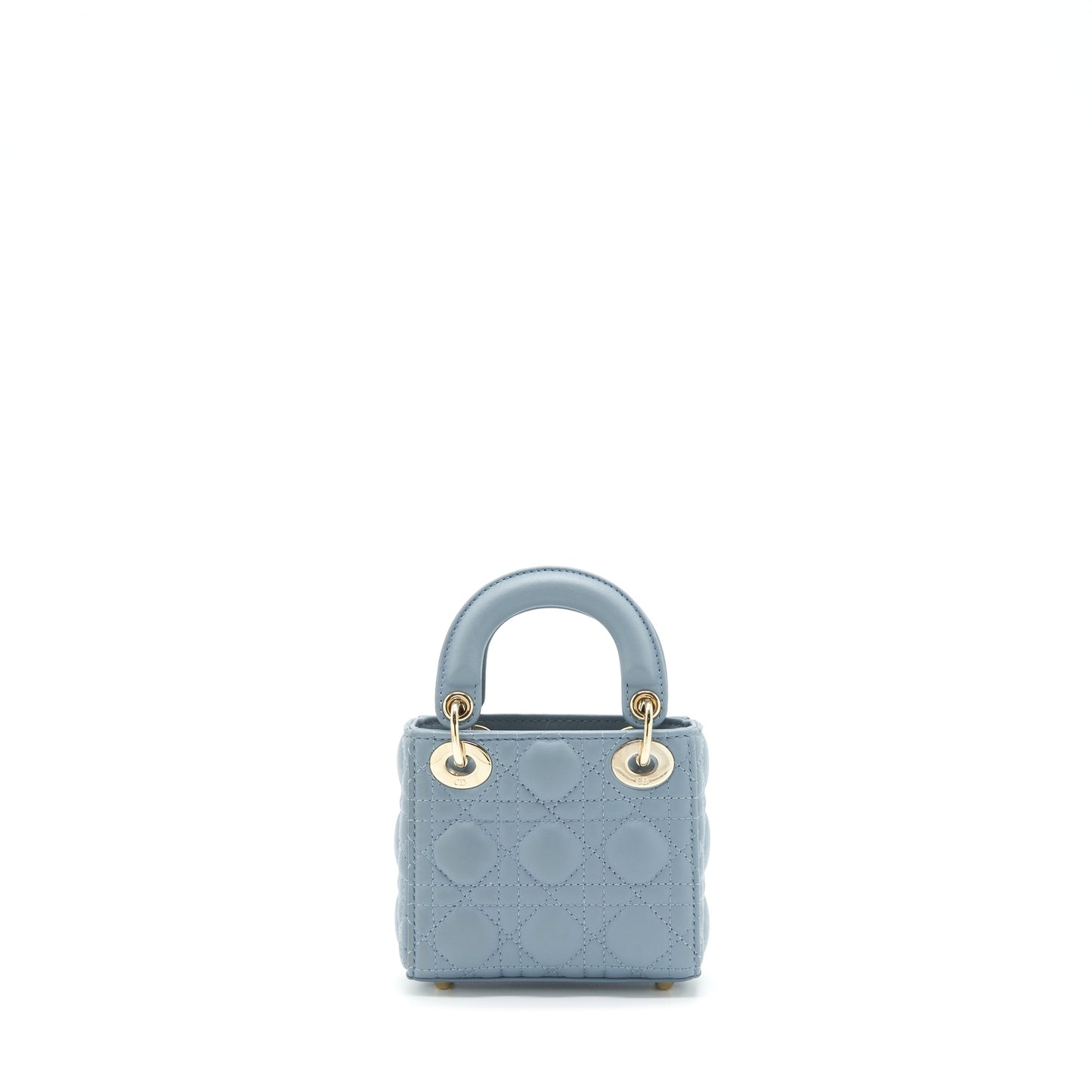 Dior Micro Lady Dior Purse Cannage Lambskin Cloud Blue