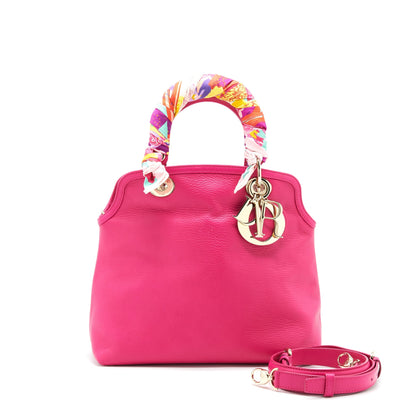 Christian Dior Granville Purse in Hot pink Leather
