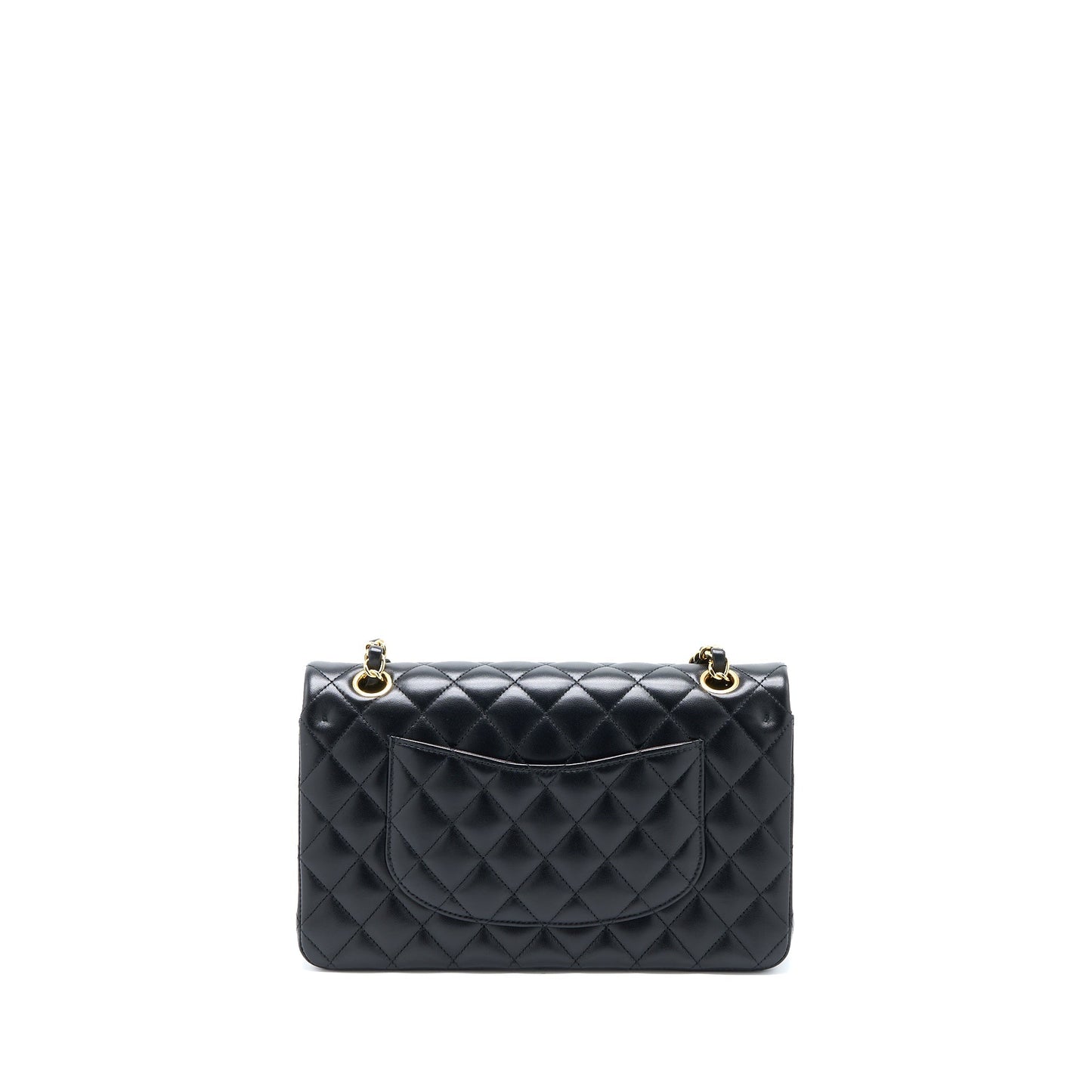 Chanel Medium Classic Double Flap Bag Lambskin Black GHW
