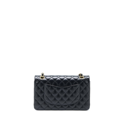 Chanel Medium Classic Double Flap Bag Lambskin Black GHW