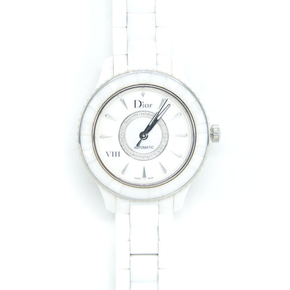 Christian Dior White Dial Automatic Diamonds Circle Watch CD1245E3C003
