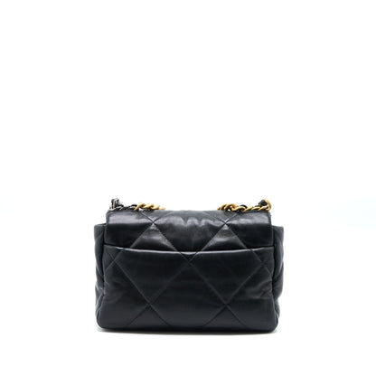 Chanel Small 19 Bag Lambskin Black Multicolour Hardware