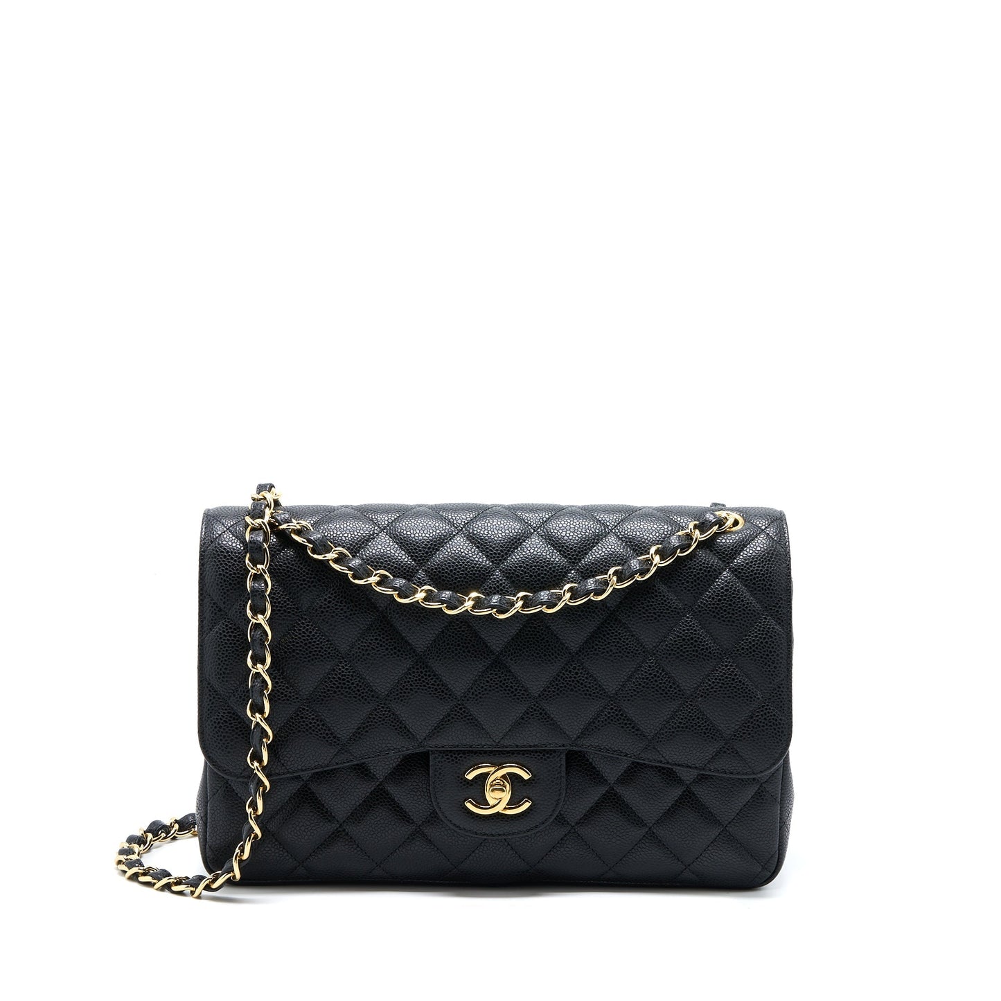 Chanel Jumbo Classic Double Flap Bag Caviar Black GHW