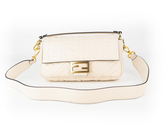 Fendi Nappa FF Baguette Medium