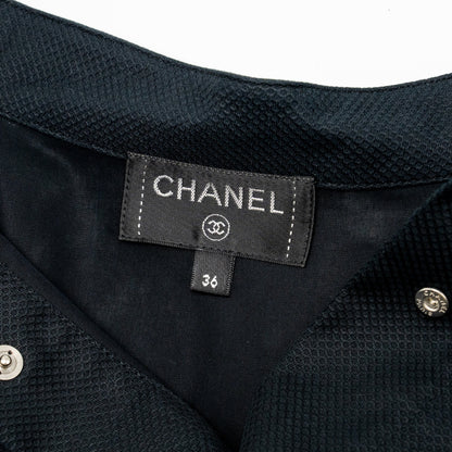 Chanel Size 36 Sleeveless Shirt Cotton Black