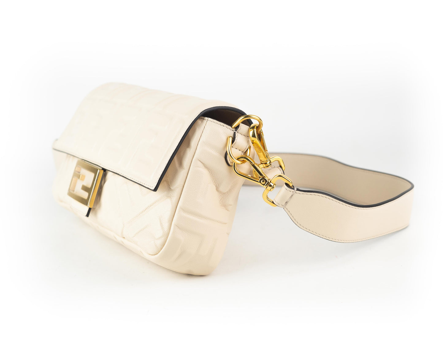 Fendi Nappa FF Baguette Medium