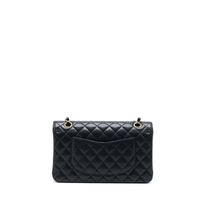 Chanel Medium Classic Double Flap Bag Caviar Black GHW (Microchip)