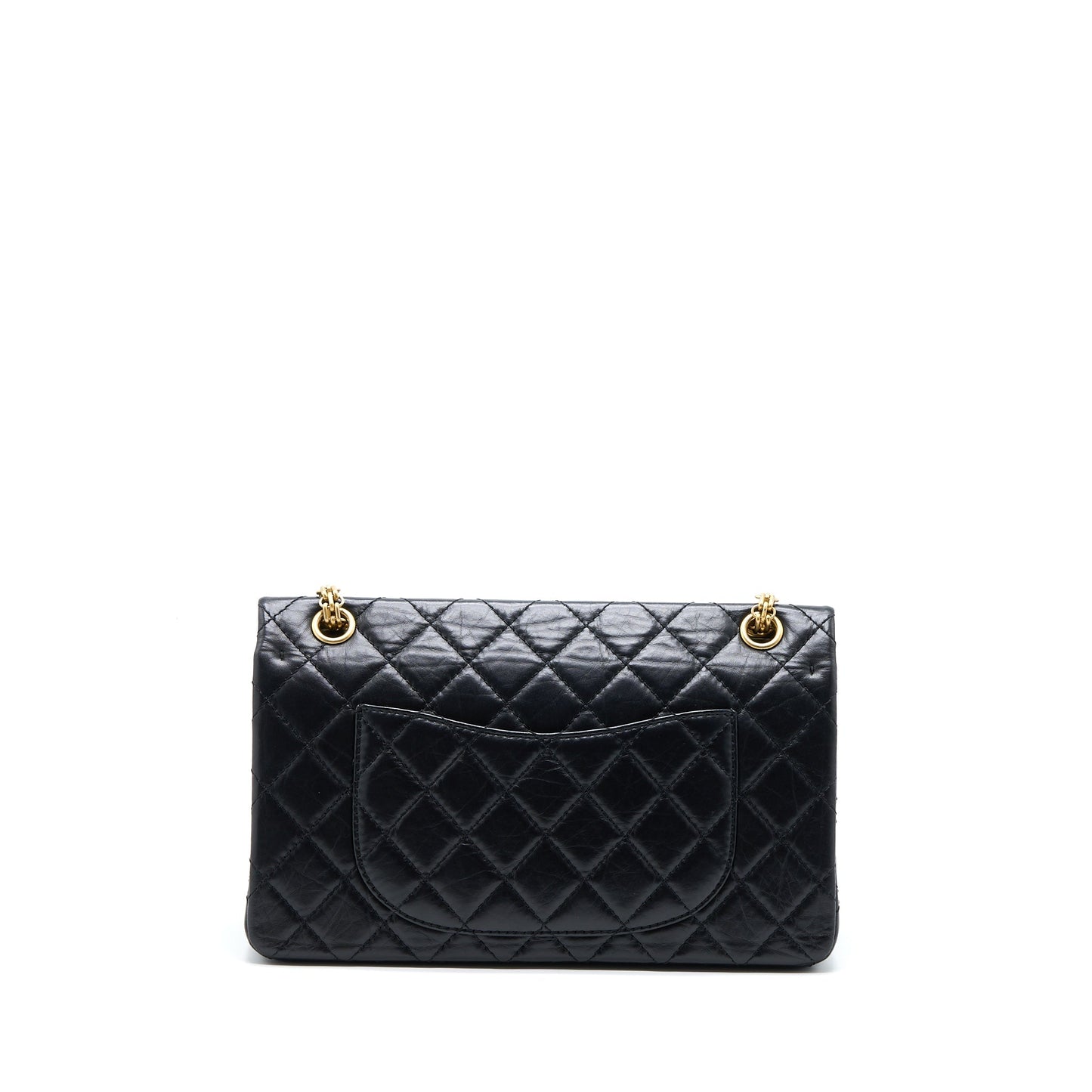Chanel 2.55 Reissue 226 Aged Calfskin Black Brushed GHW (Microchip)
