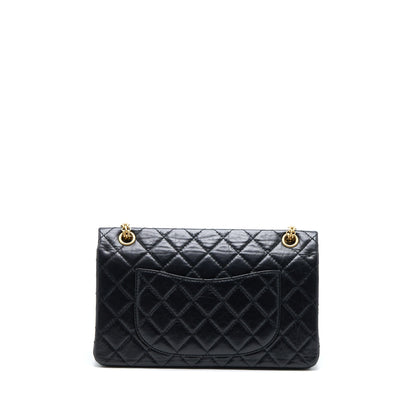 Chanel 2.55 Reissue 226 Aged Calfskin Black Brushed GHW (Microchip)