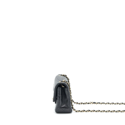 Chanel Mini Rectangular Flap Bag Lambskin Black GHW