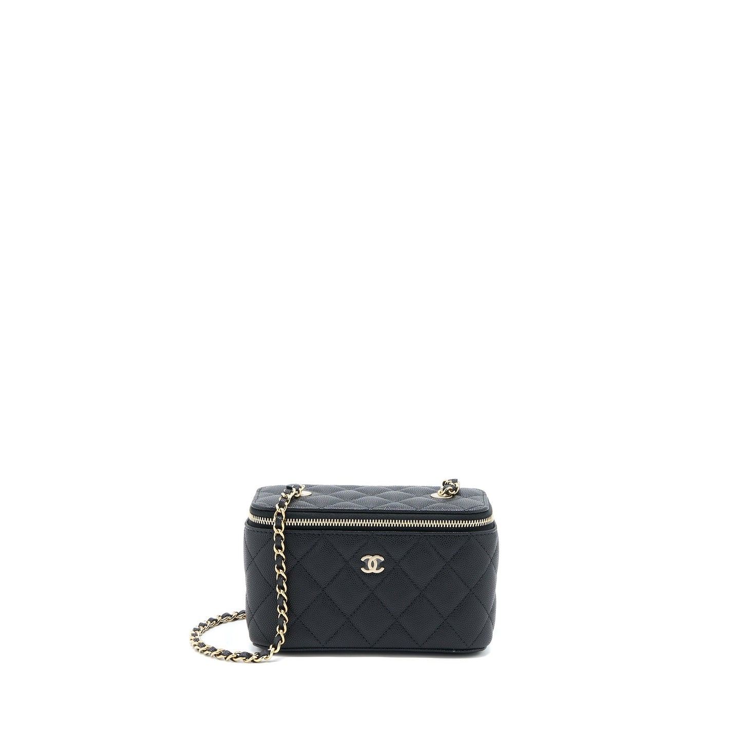 Chanel 23C Long Vanity With Chain Caviar Black LGHW
