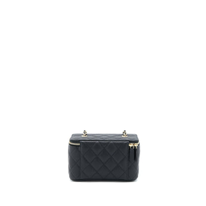 Chanel 23C Long Vanity With Chain Caviar Black LGHW