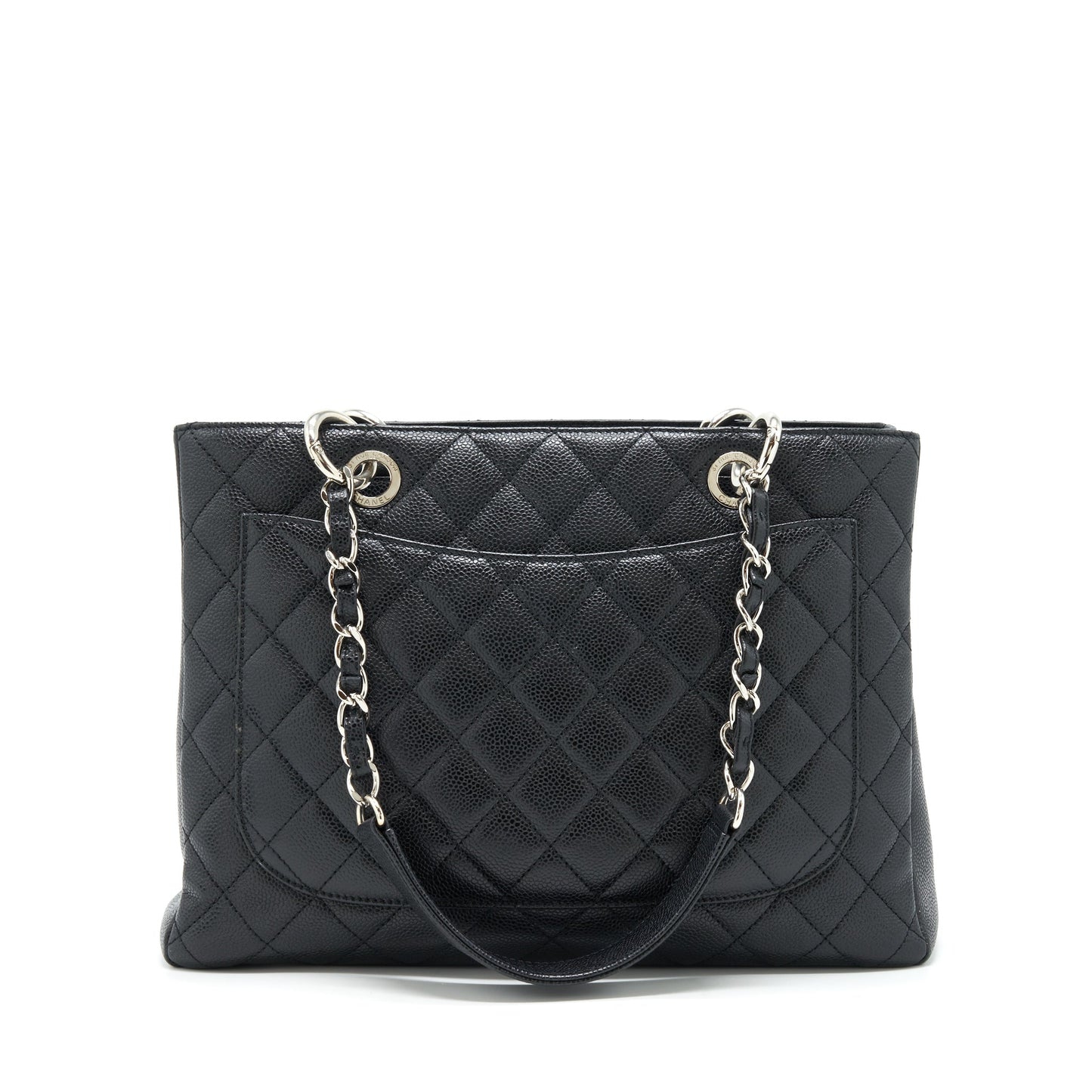 Chanel Grand Shopping Tote Bag Caviar Black SHW