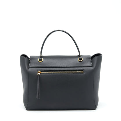 Celine Mini Belt Purse Grained Calfskin Black