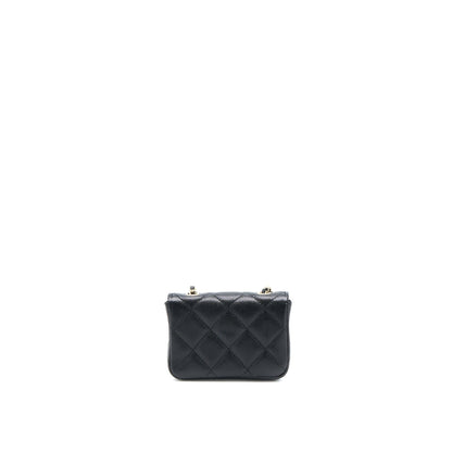 Chanel Flap Cardholder Belt Bag Caviar Black LGHW
