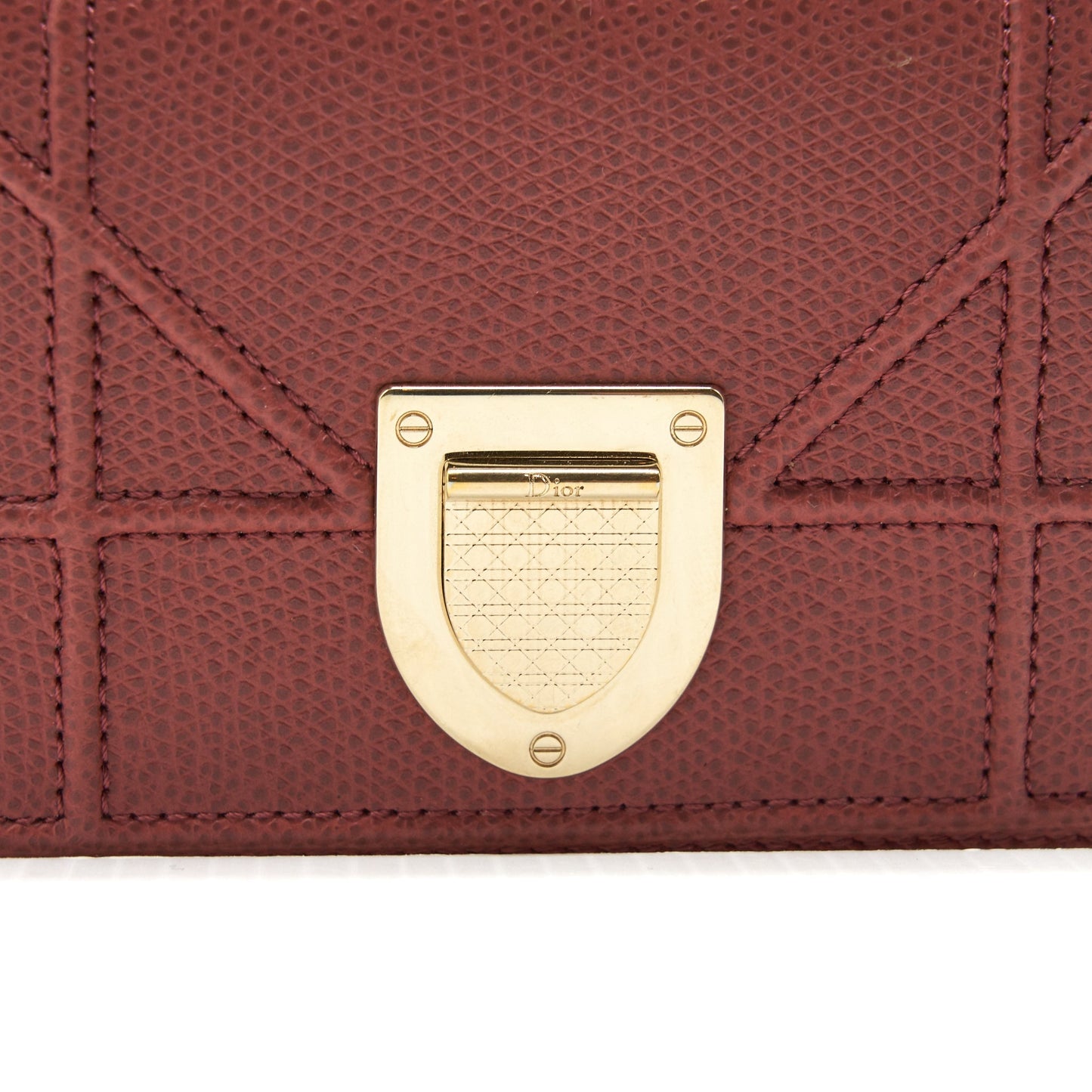 Dior Diorama Small Wallet Dark pink