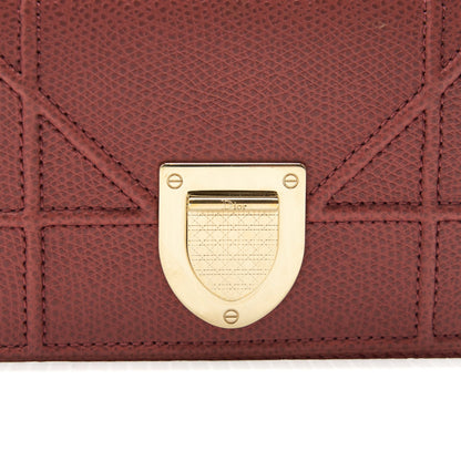 Dior Diorama Small Wallet Dark pink