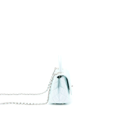 Chanel Mini Coco Handle Ombre Iridescent Caviar Light Blue Multicolour Hardware (Microchip)