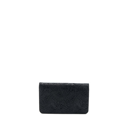 Chanel Seasonal Wallet On Chain Fabric Black SHW