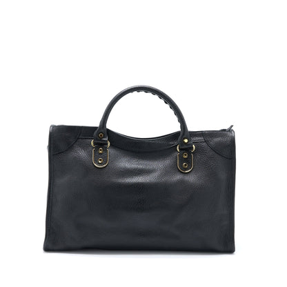 Balenciaga Edge City Purse Goatskin Black