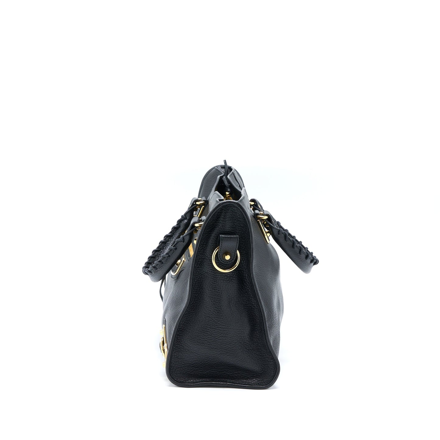 Balenciaga Edge City Purse Goatskin Black