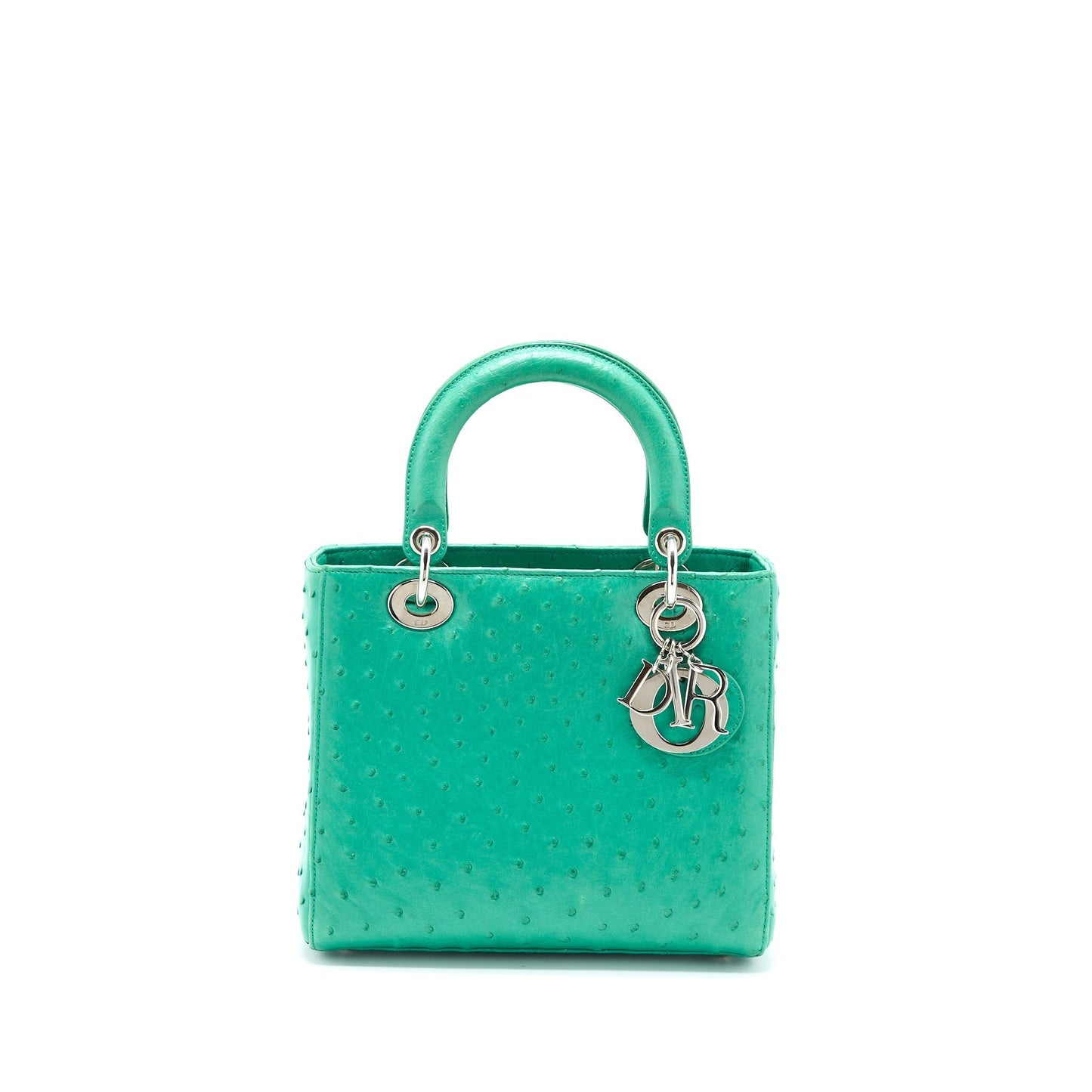 Dior Medium Lady Dior Ostrich Green