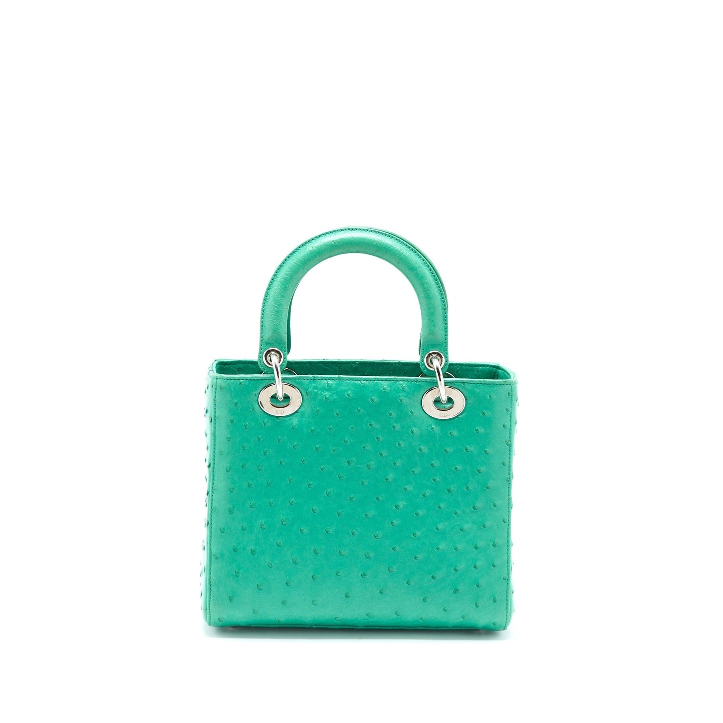 Dior Medium Lady Dior Ostrich Green