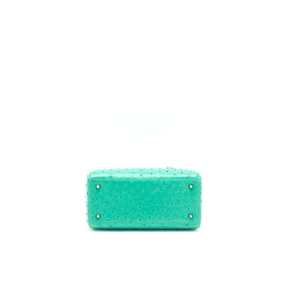 Dior Medium Lady Dior Ostrich Green