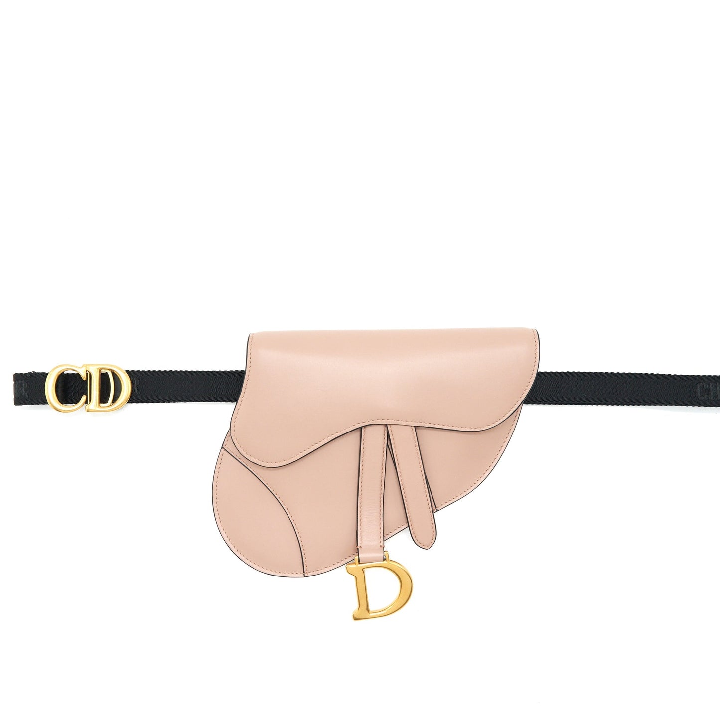 Dior Saddle Pouch Belt Purse Beige