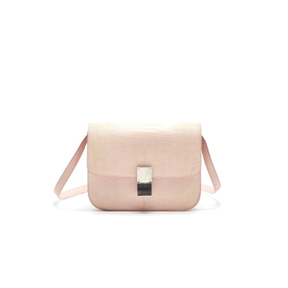 Celine Classic Purse in Lizard Light Pink