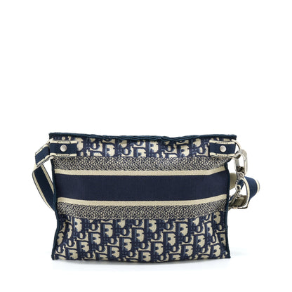 Dior Crossbody Messenger Purse Blue Oblique Canvas