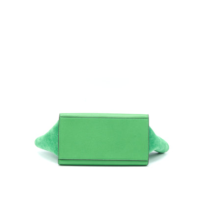 Celine Small Trapeze Purse Calfskin/Suede Green