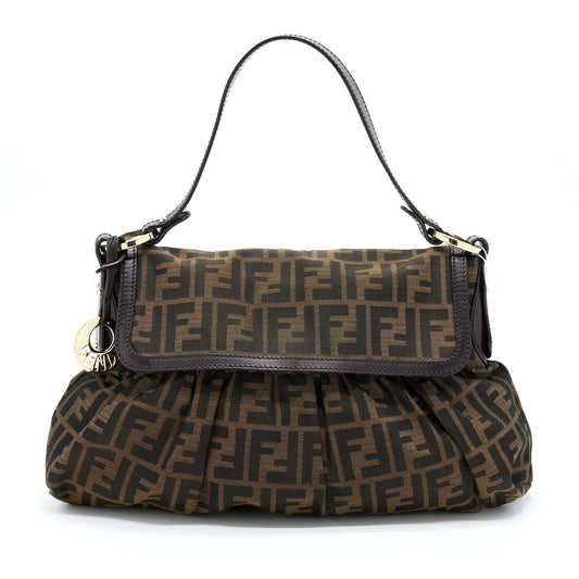 Fendi Zuuca Chef Flap Purse Canvas