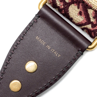 Dior Shoulder strap oblique canvas / calfskin red