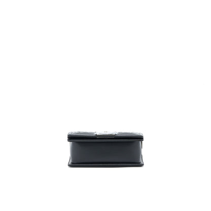 Chanel Small Boy Bag Caviar Black Ruthenium SHW (Microchip)
