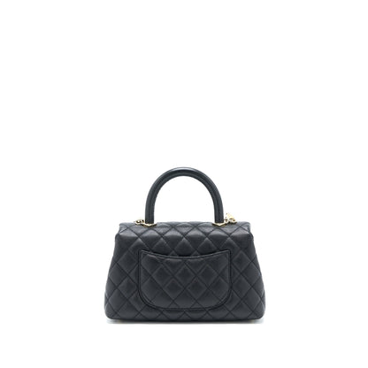 Chanel Small Coco Handle Caviar Black LGHW